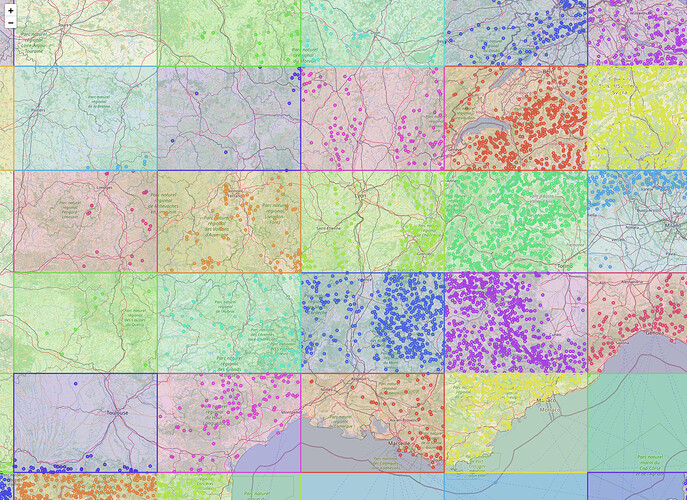 Division de territoires par locators à 4 caracteres